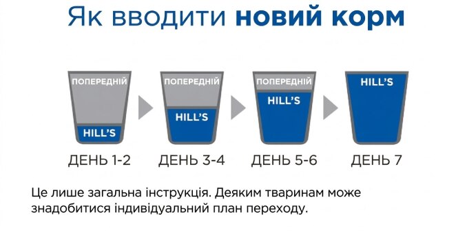 візуальний перехід від годування Хілла