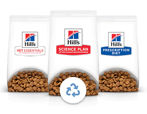 корм для домашніх тварин Hill's і знак переробки