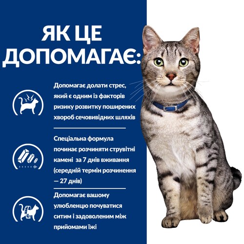 Корм для котів c/d Multicare Stress + Metabolic Як це допомагає?