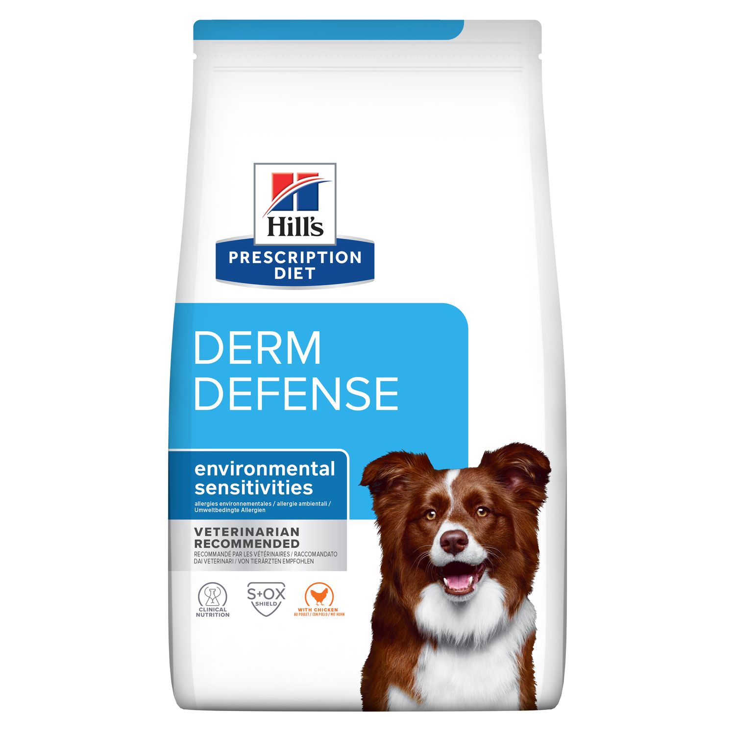 Сухий корм для собак Derm Defense чутливість до компонентів довкілля, з куркою Зображення пакування