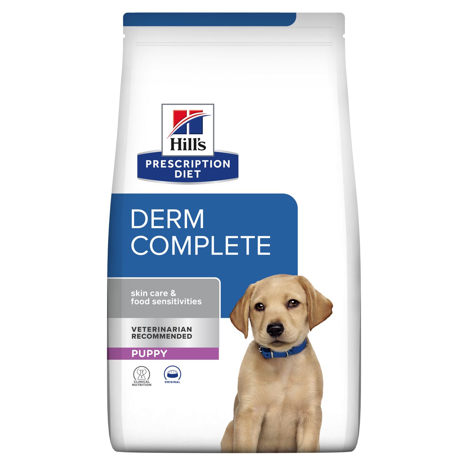 Сухий корм для цуценят Derm Complete при чутливості до зовнішніх подразників чи до їжі Зображення пакування
