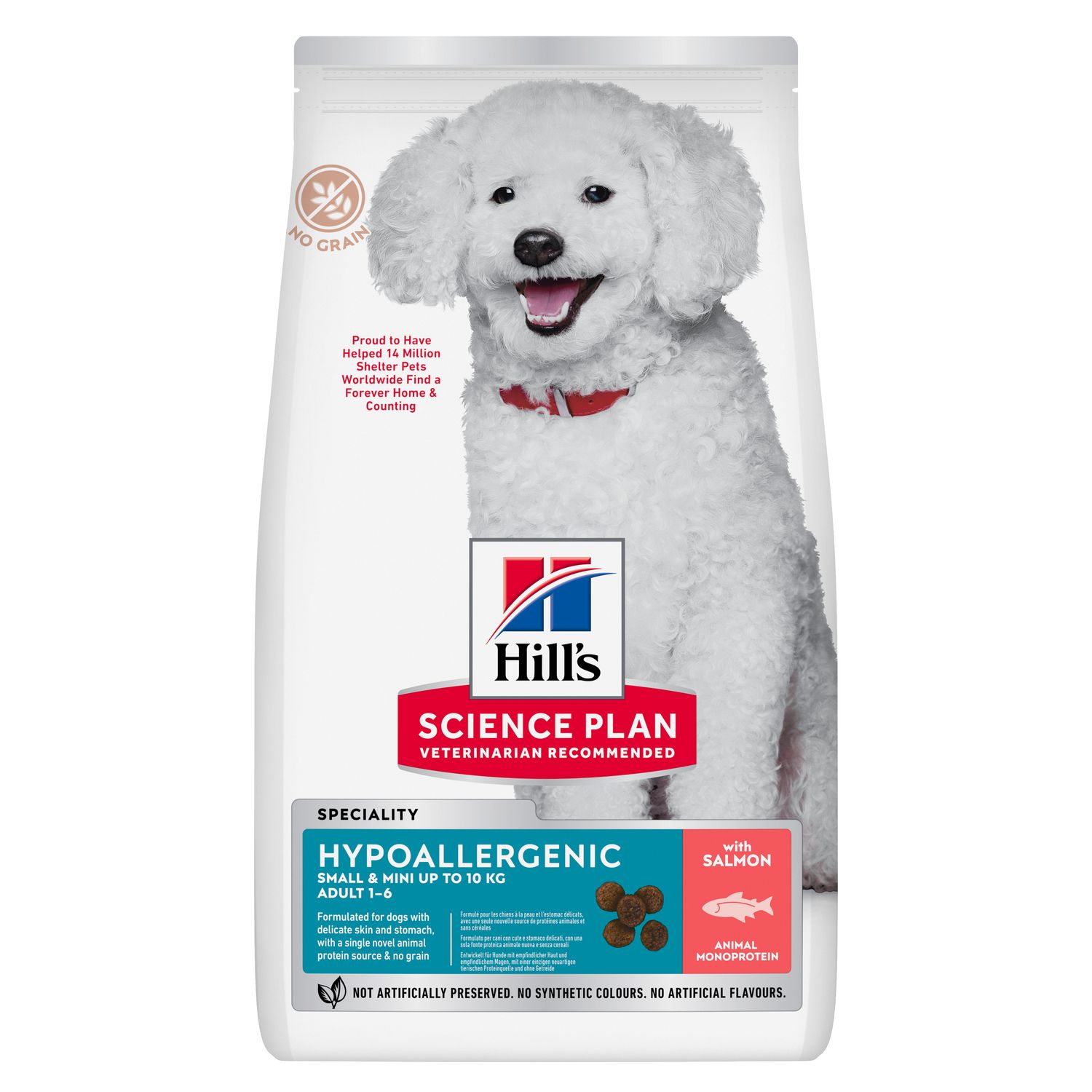 Корм для дорослих собак дрібних і мініатюрних порід Hypoallergenic Зображення пакування